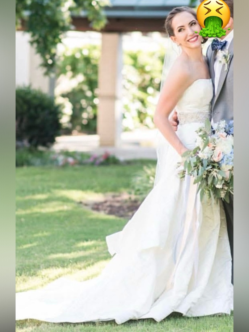 Jasmine Strapless White Wedding Gown